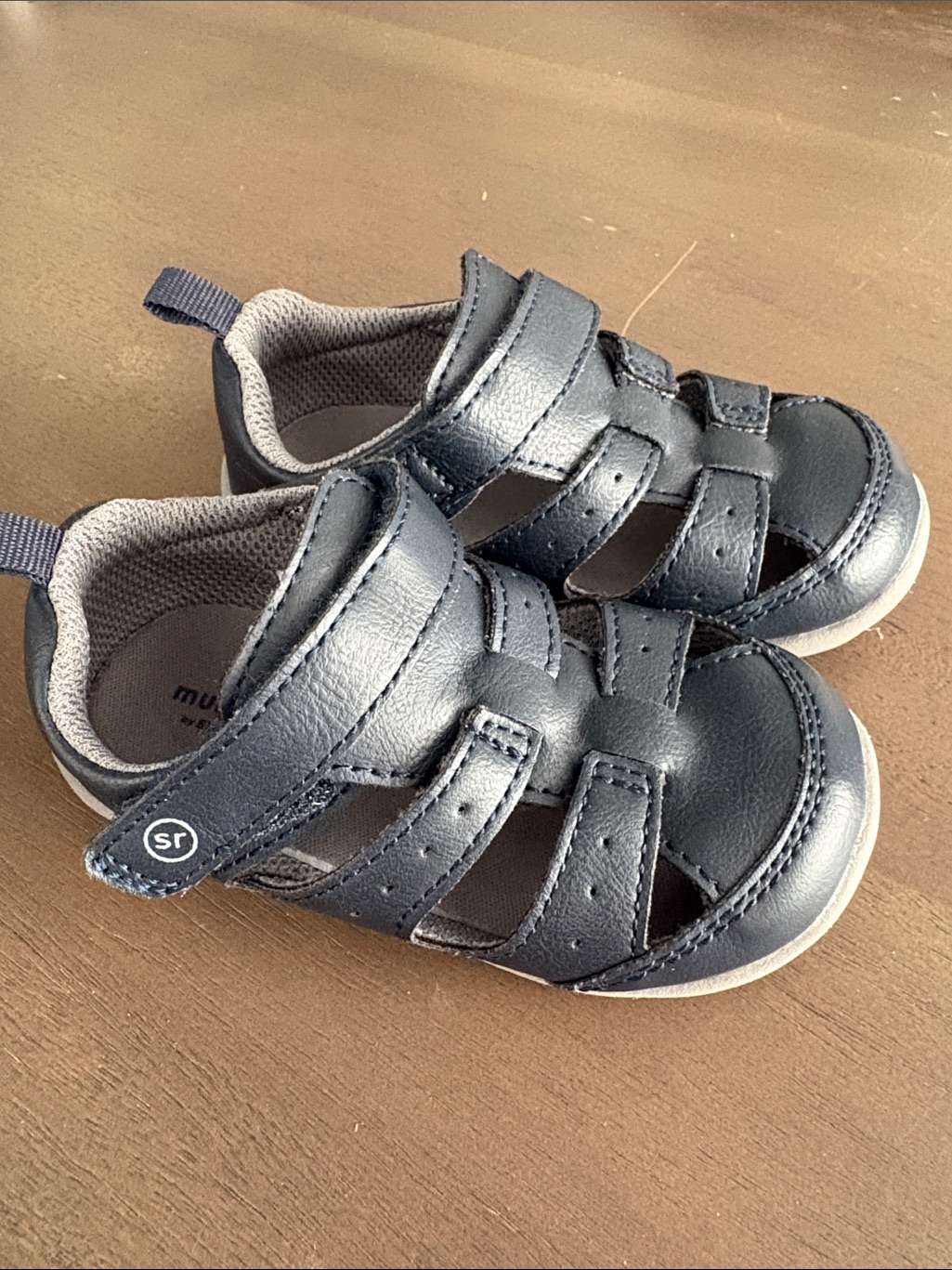 Stride Rite Navy Blue Closed-Toe Kids Sandals